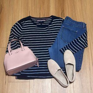 Tommy Hilfiger navy blue gradient stripe sweater